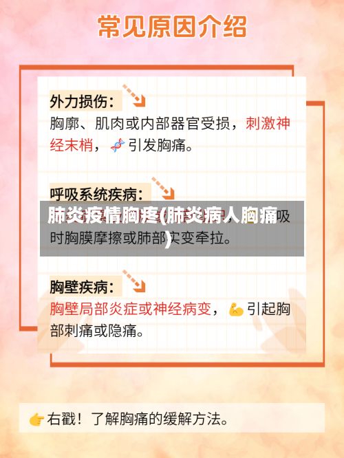 肺炎疫情胸疼(肺炎病人胸痛)-第2张图片