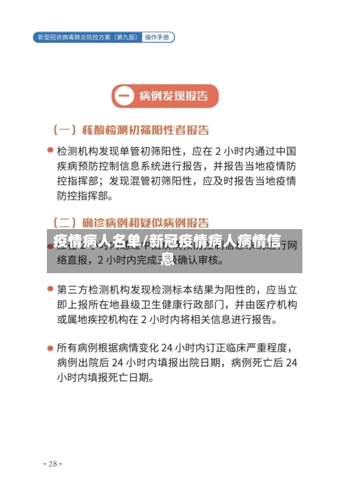 疫情病人名单/新冠疫情病人病情信息-第2张图片