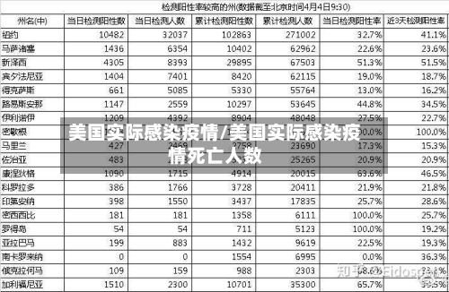 美国实际感染疫情/美国实际感染疫情死亡人数