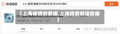 【上海疫情的数据,上海疫情新增数据】-第3张图片